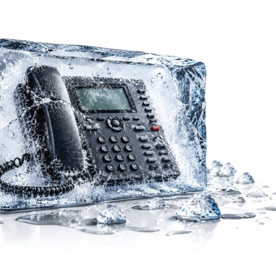 Phone in Ice Block