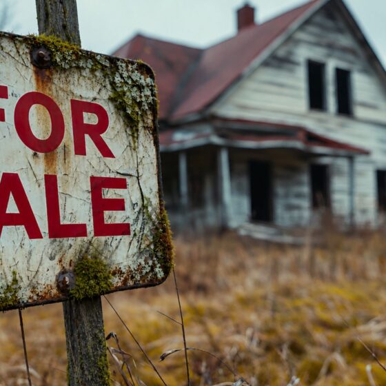 Aged For Sale Sign
